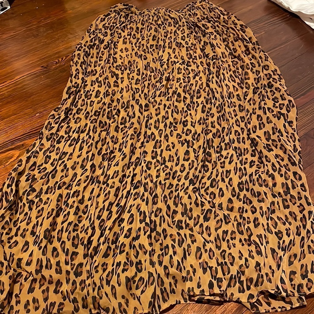 Free People Women’s Leopard Print Skirt Size S